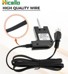 Adjustable Thermostat Probe Power Cord Replacement for Masterbuilt Smokers MB…