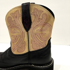 Ariat Fatbaby Heritage Western Cowgirl Boots Womens Size 6 Black Cream 10021464