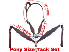 Western Horse Tack Set | Turquoise With Brown Tack set