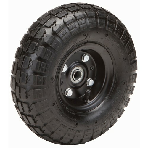 (1) 10 In.Pneumatic Tire With Black Hub 4.10/3.50-4 FREE S&H