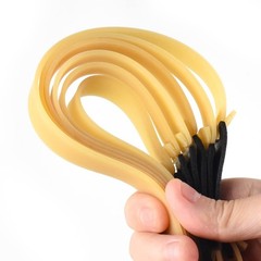 10 PCS Slingshot Bands 2.0mm Flat Rubber Replacement Elastic Hunting Outdoor New