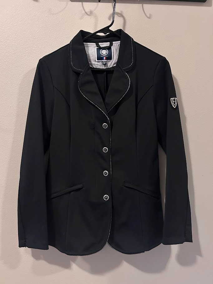 Harcour Equestrian Cella Womens Show Jacket – Black, Size M