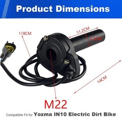 Compatible Fit for Yozma IN10 Valtinsu Strike Shadow SX Electric Dirt Bike Tw…