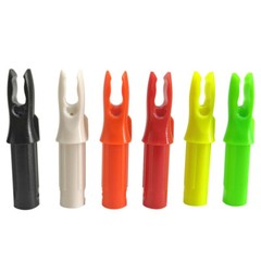 50PCS Arrow Nocks Insert Tips ID6.2mm Arrow Shaft Tails Plastic Archery Bow DIY`