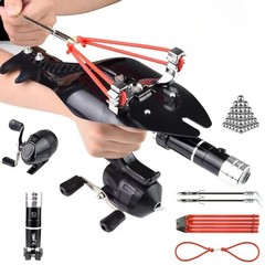 Hunting Fishing Slingshot Pro Laser Catapult Shooting Bow Archery Bowfishing Set