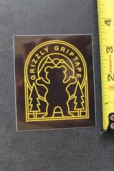 GRIZZLY Skateboard Griptape Bear Mountains Black Z47A OG Skateboarding STICKER