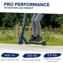 Stunt Scooter for Kids Ages 6-12 8-12 Years | Freestyle Pro 360° | Aluminiu