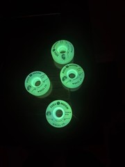 Full🌑Moon 97A Dual Glow Swirl Dual Wield Park Shape Skateboard Wheels Brand New