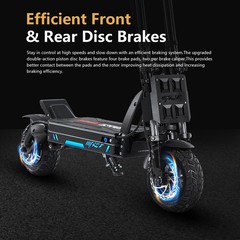 72V 26Ah Electric Scooter Adult 2000W Folding 11″ E-Scooter Off-road NFC 50 MPH