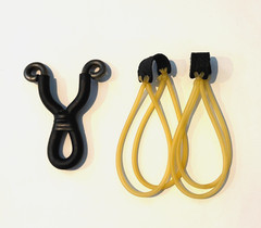 Ergonomic Dancing Dankung Hunting Slingshot w/ Cold Bending Steel Rod + 2 Bands