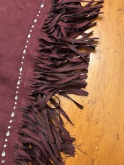 Burgundy Western Outfit – Hobby Horse Jacket- Custom Crystal Chaps- Animal Print