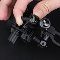 Compound Bow Sight 5 Pin 0.019″ Archery 4X 6X 8X Lens Micro Adjustable Hunting