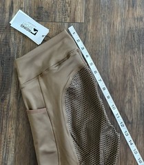 Dover Saddlery Riding Sport Tech Tight Silicone Full Seat Clay Brown Women’s M