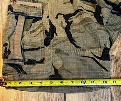 Mens Fort Bragg Shorts By Dye Precision, Olive/Black Camo, RipStop Cotton Sz 28