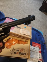 EARLY Hahn Model 45 Single-Action BB Revolver CO2 Air Pistol in Original Box #1