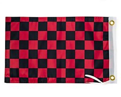 Black and Red Checkered Flag 12×18 Inches – Perfect for UTV ATV SxS Whips