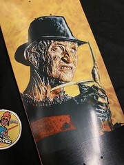RARE Halloween Jim Greco Freddy Krueger Hammers Shaped Skateboard Deck Pearl