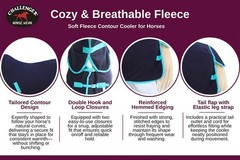 Horse Sheet Polar FLEECE COOLER Exercise Blanket Wicks Moisture 4384