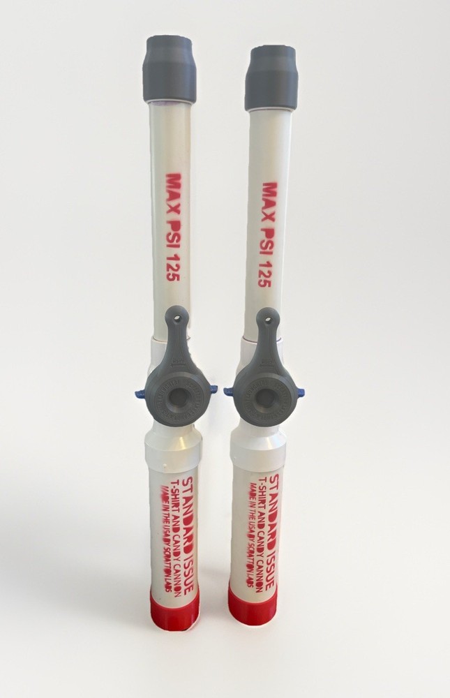 T-Shirt Launcher, 2 Units – Air Powered Standard Issue Launcher 100ft+