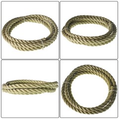 Artificial Manila Heavy Duty PP 3 Strand Twisted Arborist Rigging Rope