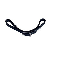 Horse Curb Strap Adjustable Oiled Leather Showman Fits Minis Standard Sizes