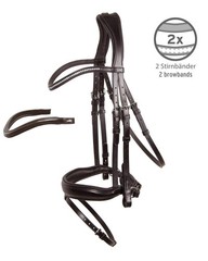 Schockemohle Snaffle Bridle Stanford Wide espresso/silver | NO IMPORT FEES