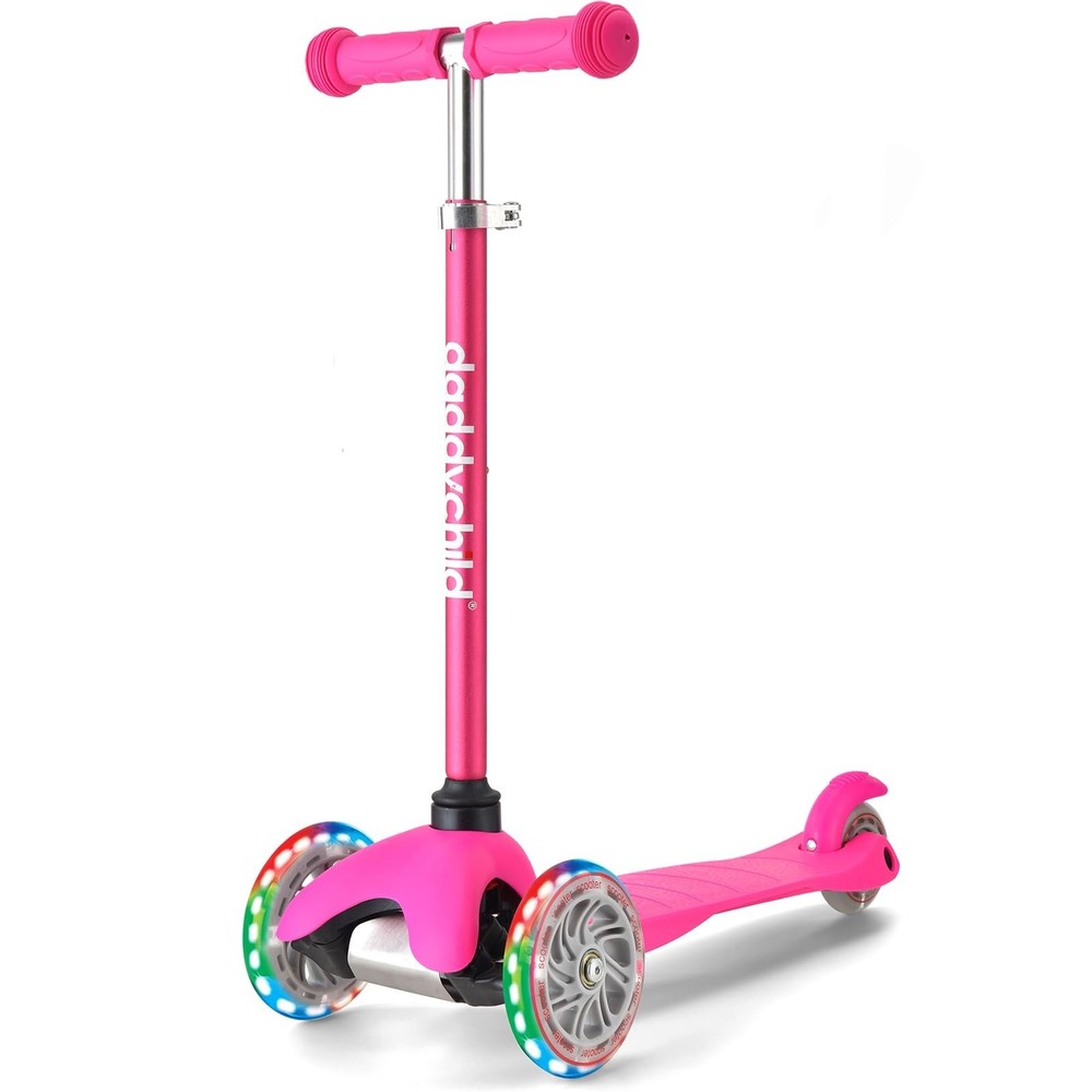3-Wheel Kick Scooter for Kids Ages 3-8 Lean-to-Steer Toddler Scooter with Ext…