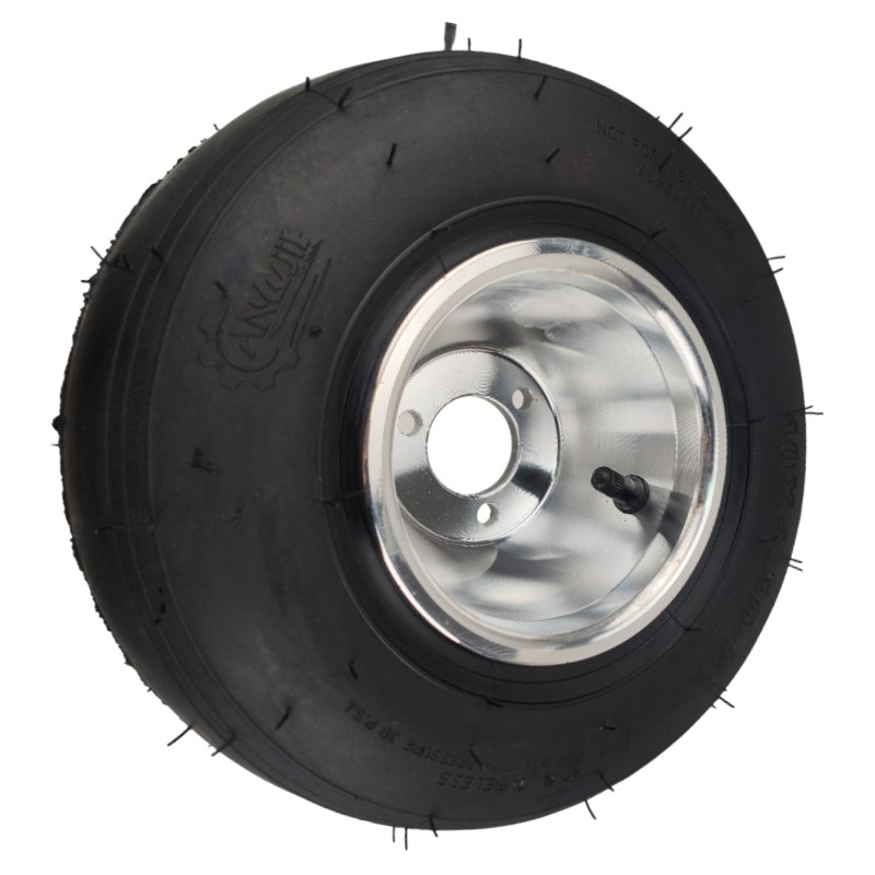 1/2X 10×4.50-5 Go Kart Front Slick Wheel Rim Tire 5″ Drift Trike Racing Cart ATV