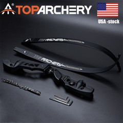 Archery 62″ Takedown ILF Recurve Bow for Right Hand Hunting Target Competition