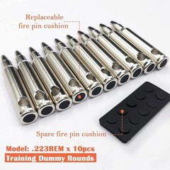 Metal Practice Rounds for Rifle Shooting Dry Fire Training Snap Cap 223 Rem