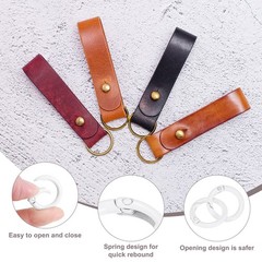 24-Pack Metal Spring O Rings, 5/8″ Zinc Alloy Keyring Buckle [White]