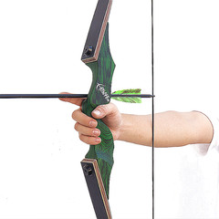 Archery Hunting Left Hand 60in 30-60lbs Handmade Takedown Recurve Bows Wooden