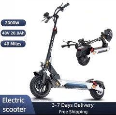 Electric Scooter for Adults, 2000W Motor, 48V 20.8Ah Battery, 40 Miles Range