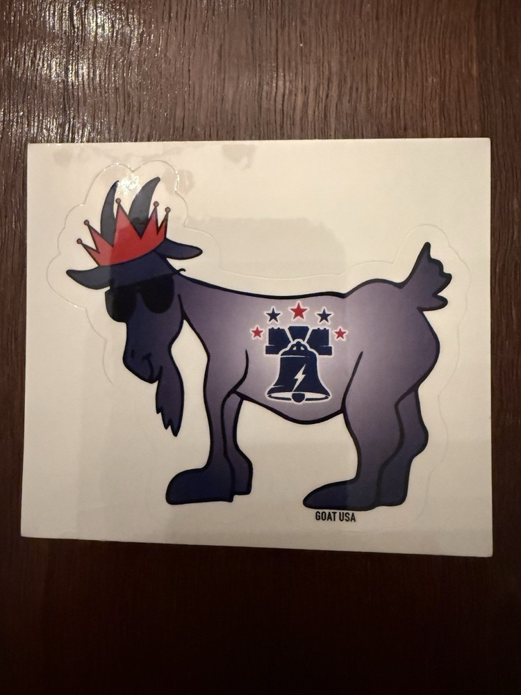 GOAT USA Philadelphia Goat Sticker. Single Sticker. Brand New. Free Shipping.