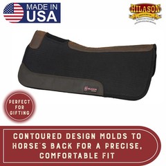 31X32 Made In Usa 100% 1 In Wool Felt Hilason Western Horse Saddle Pad