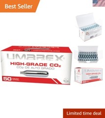 High-Grade 12-Gram CO2 Cartridges – 50 Pack for Optimal Air Gun Performance