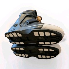 K2 Unnatural Skate Sz Us 11.5 Black Brown Leather Aggressive Inline Roller Blade