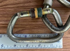 SMC Locking Steel Carabiner 4.5″ —Set of 3. —Used for Cave Rescue Training