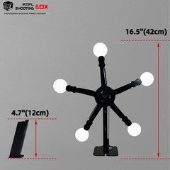 Atflbox Resetting and Rotate The Metal Shooting 2.1 inches (5.3 cm), A-Star