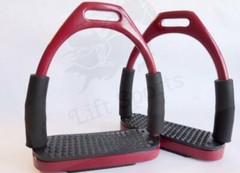 Horse Flexible Safety Stirrups Irons English Bendy Riding Stainless (5 Inch)