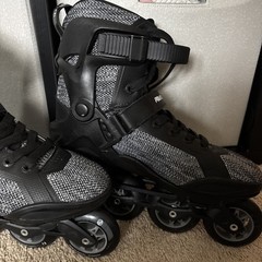 Powerslide Phuzion Radon Black White 80 Men Inline Skates Size 10 M Size 11 W US