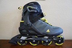 Rollerblade Macroblade 80 Men’s Fitness Inline Skates – Black/Lime, Size 10