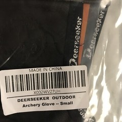 Deerseeker Outdoor Archery Glove – Size SMALL NWOT Sealed Special For Archery Sh