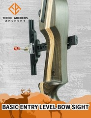 THREE ARCHERS Recurve Bow Sight T Shape Archery Shooting Target Black
