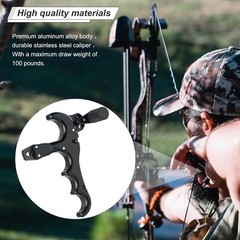 Archery Release Aid, 3/4 Finger Grip Thumb Trigger Caliper, Compound Bow Hunting