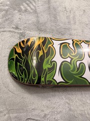 New Flip Flame Logo Skateboard Deck 8.0 Green Orange Pink Art Graphic Street