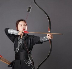 20-50LBS Handmade Wooden Longbow 55» Traditional Recurve Bow Hunting Archery