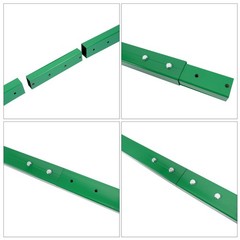 84.9In Skate Grind Rail Portable Skateboard Rail For Scooters, Snowboard Green