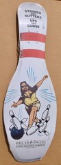 LOSER MACHINE X BIG LEBOWSKI «THROWING ROCKS» SKATEBOARD DECK BOWLING PIN SHAPE