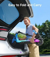 NAVEE K100 Max Kids Electric Scooter w/ APP Control, 3 Heights, Safe 12.4MPH